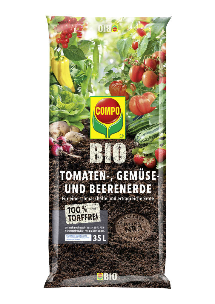 COMPO BIO Tomaten-, Gemüse- und Beerenerde torffrei